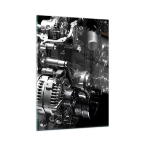 Billede på glas - Stål, smuk, stærk - 50x70 cm