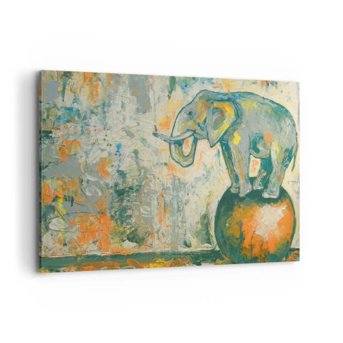 Lærredstryk - Billede på lærred - Længe leve cirkusset! - 120x80 cm