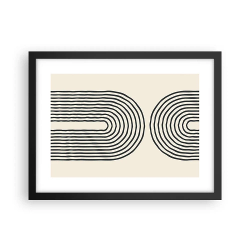 Plakat i sort ramme - Kommer snart... - 40x30 cm