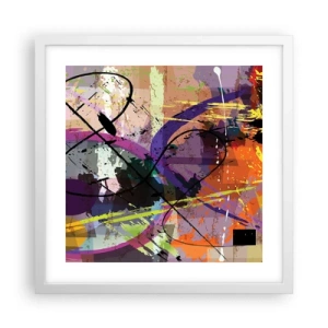 Plakat i hvid ramme - Kan være lige eller rundt - 40x40 cm