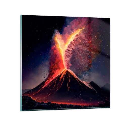 Billede på glas - Skønhed og rædsel - 30x30 cm