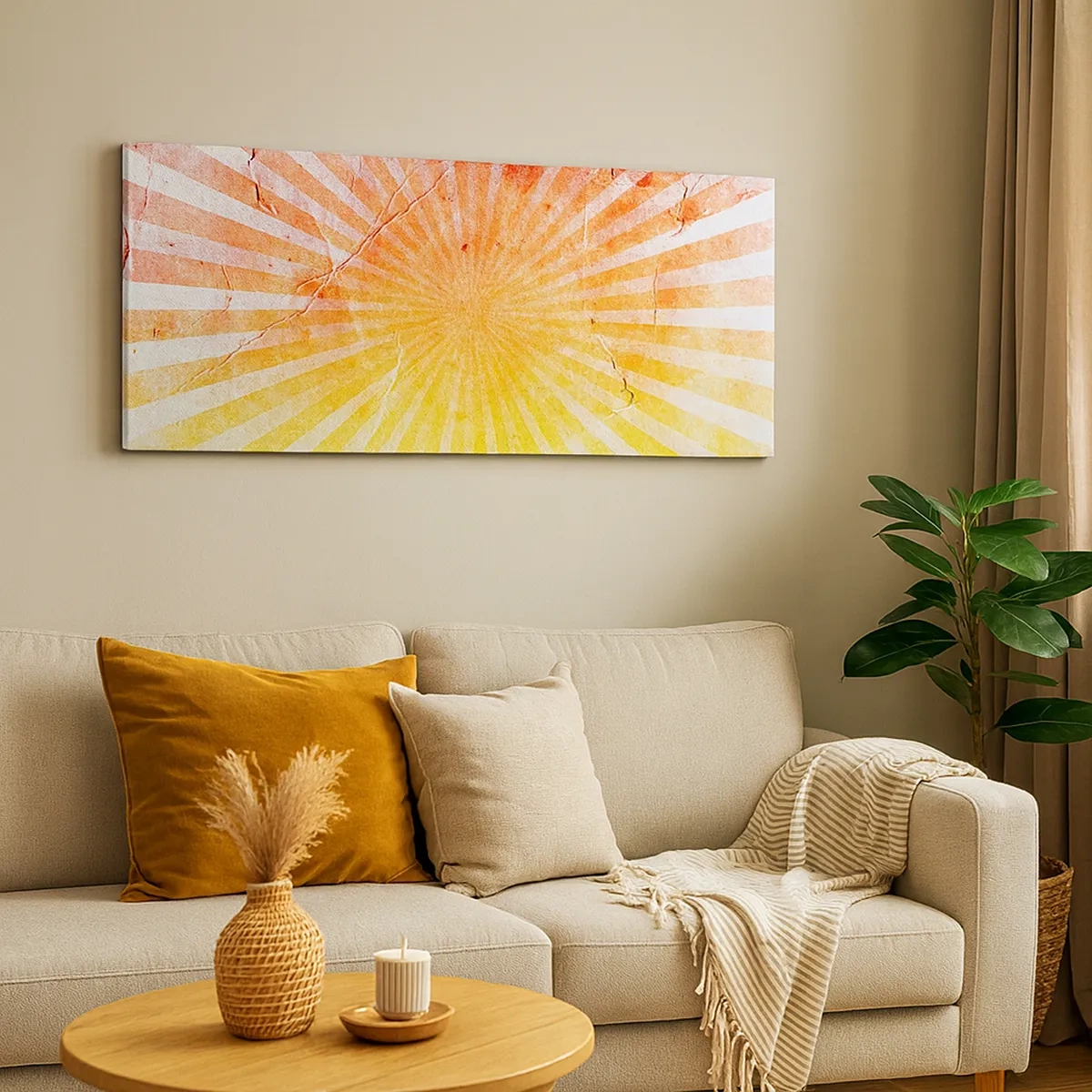 Lærredstryk - Billede på lærred - Opgange og nedgange - 30x30 cm