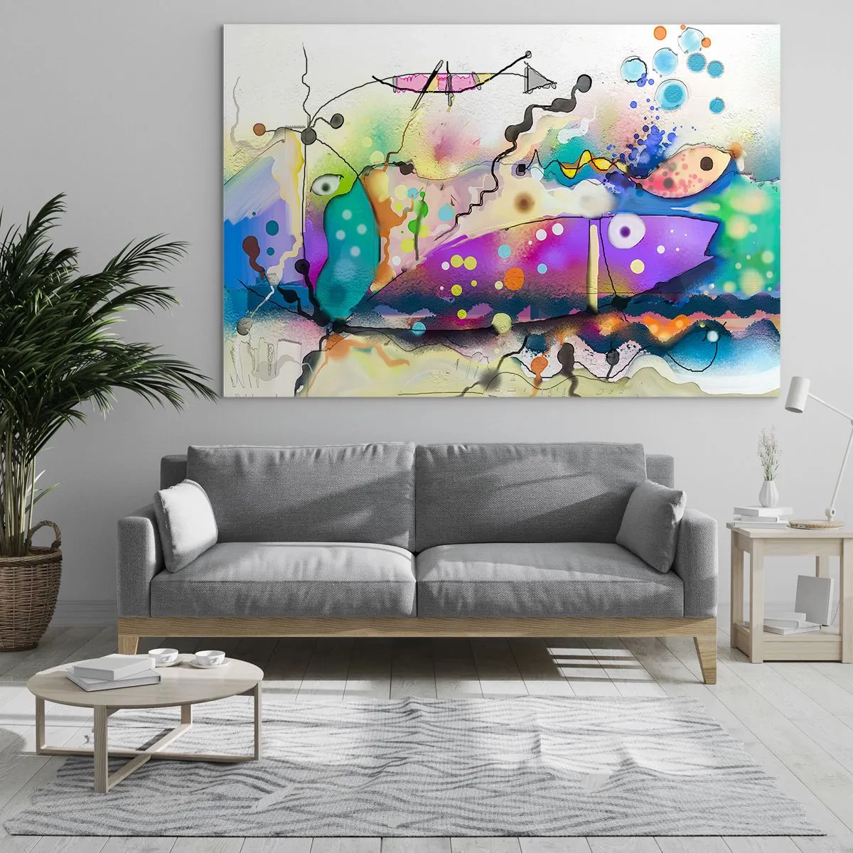 Billede på glas - Ingen ord! - 100x70 cm