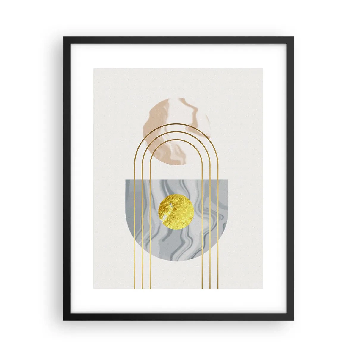 Plakat i sort ramme - Lysstyrke og udstråling - 40x50 cm