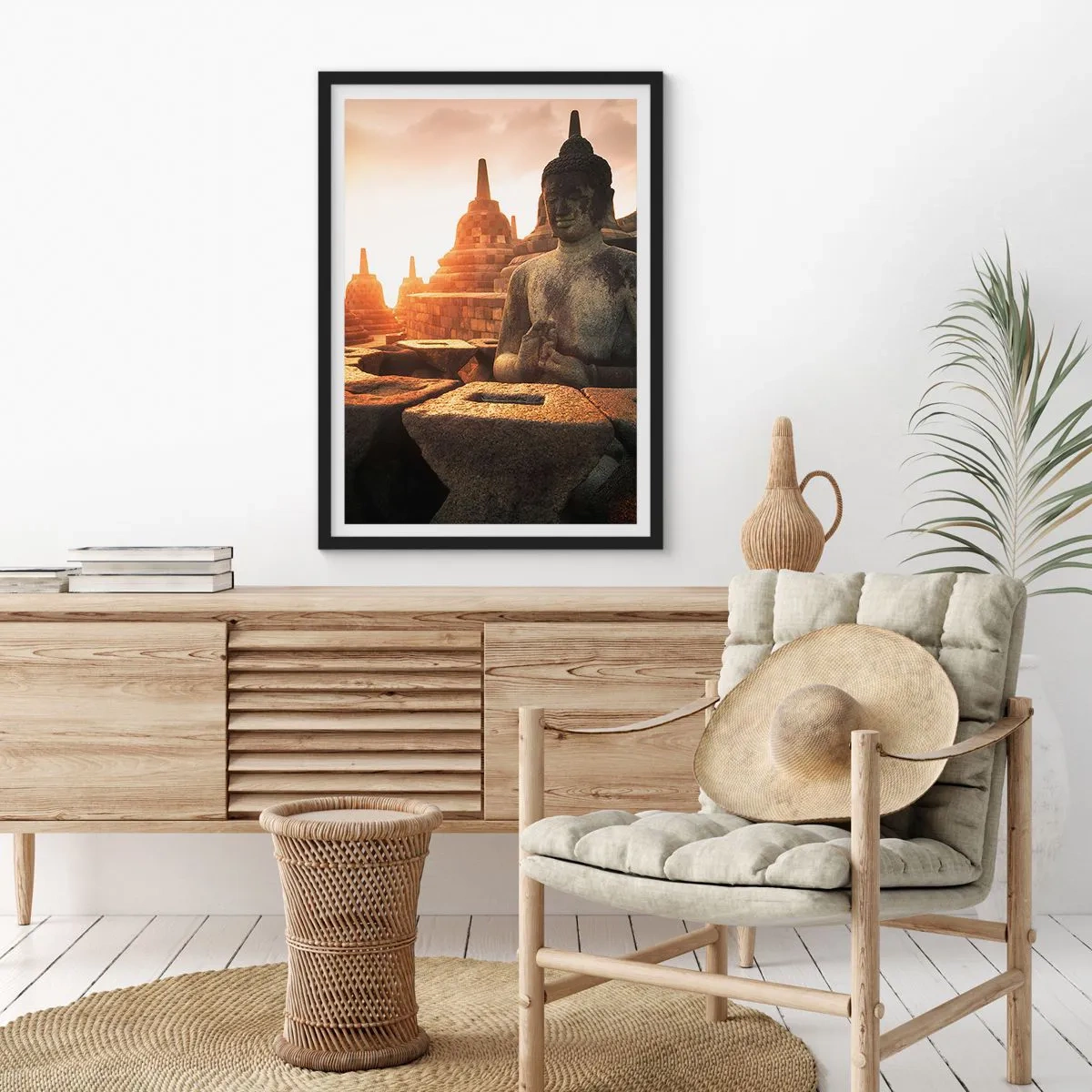 Plakat i sort ramme - Vejr med stor visdom - 40x50 cm