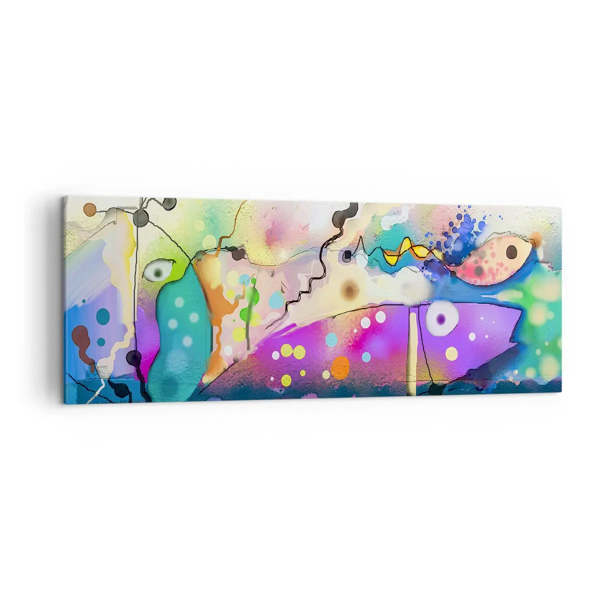 Lærredstryk - Billede på lærred - Ingen ord! - 140x50 cm