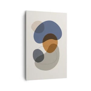 Lærredstryk - Billede på lærred - Dråber af farve - 80x120 cm