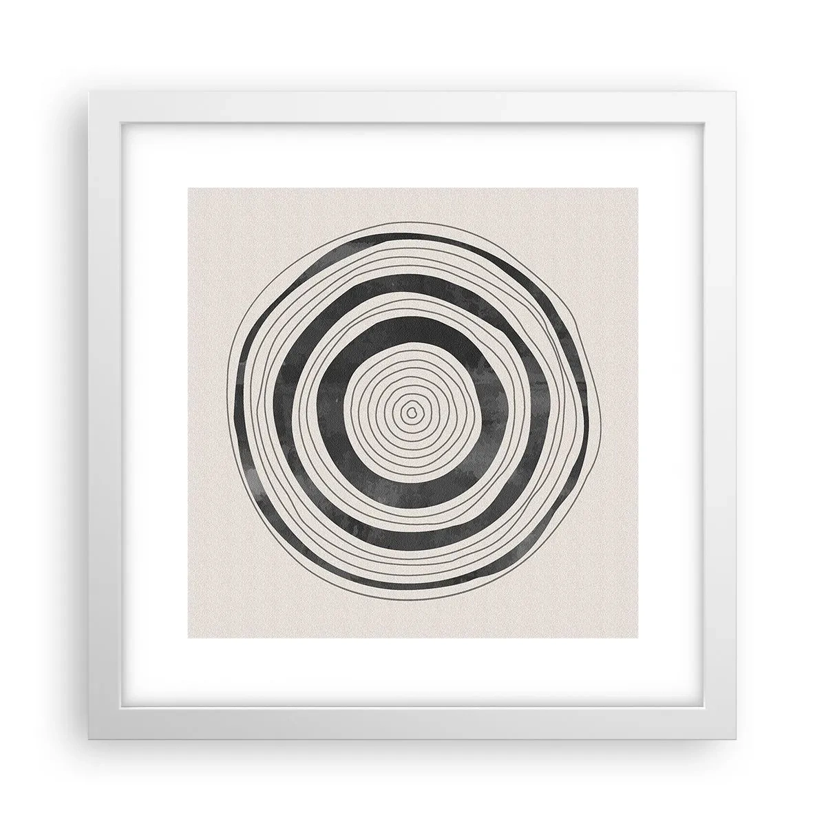 Plakat i hvid ramme - Det vigtige er det, der er imellem - 30x30 cm