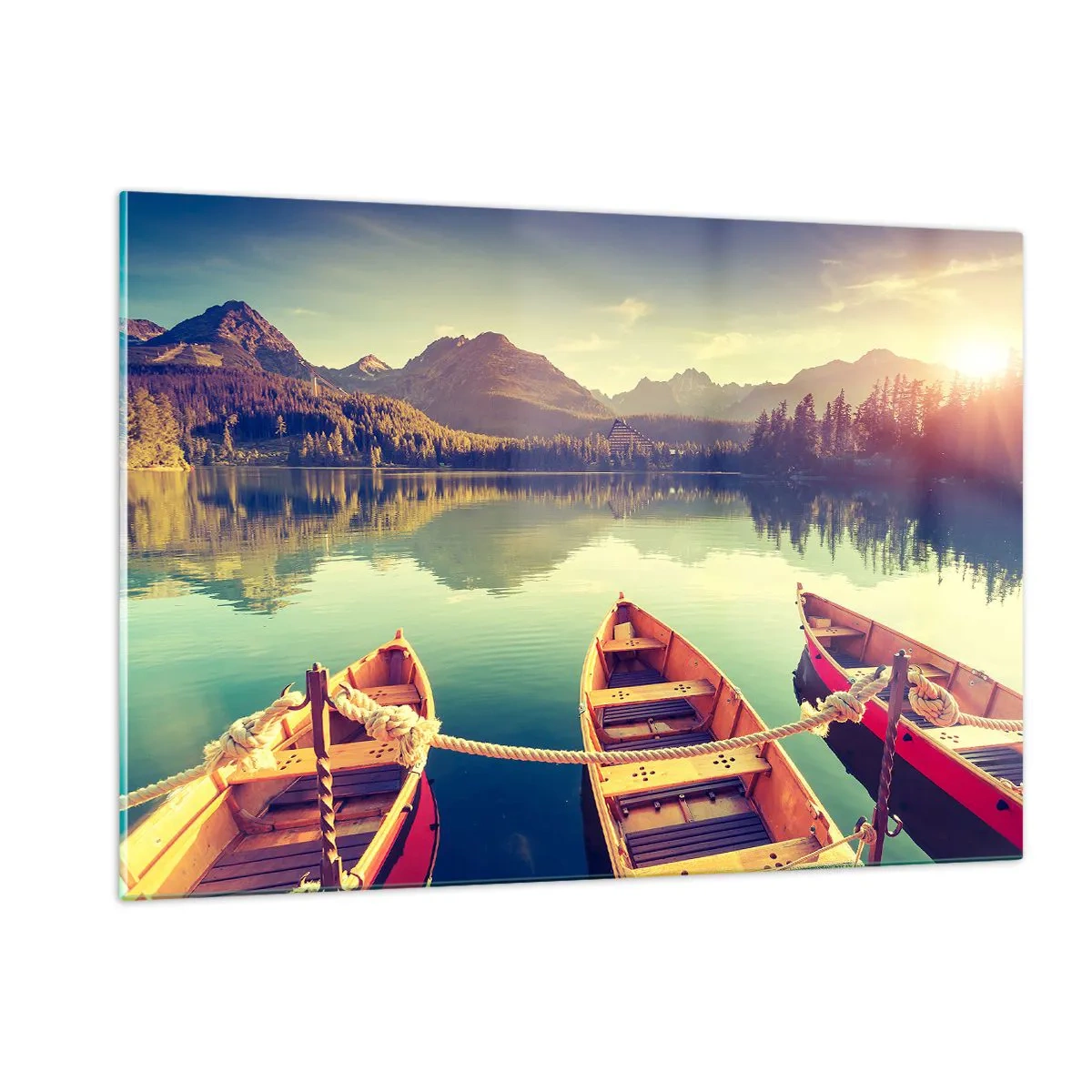 Billede på glas - Lev efter dens love - 120x80 cm