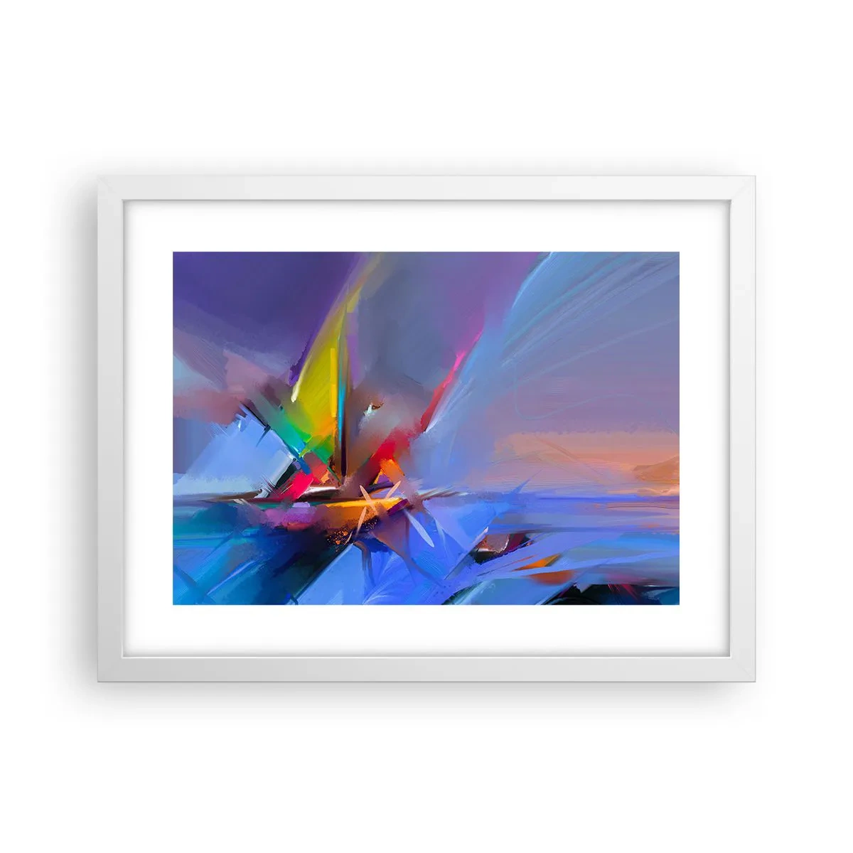 Plakat i hvid ramme - Propeller som en fugl - 40x30 cm