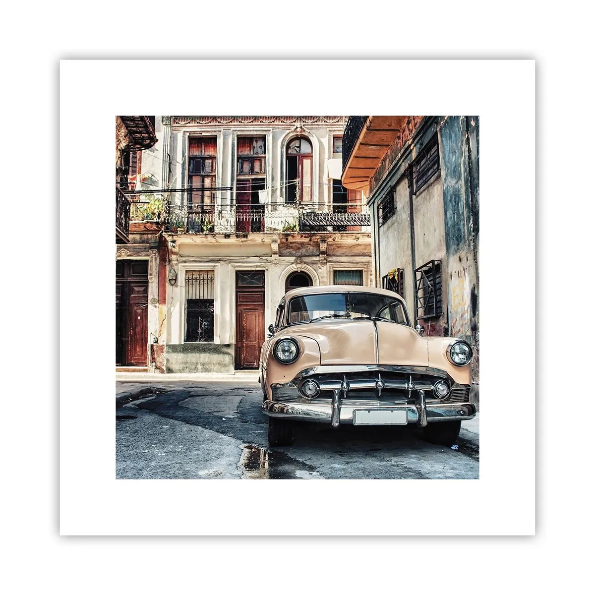 Plakat - Siesta i Havana - 30x30 cm
