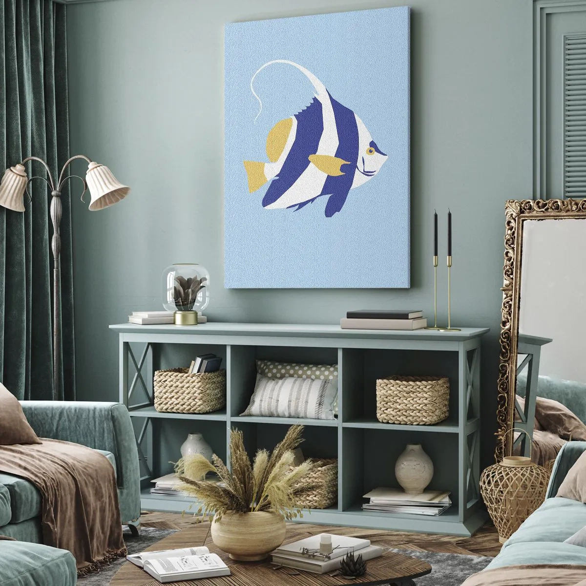 Lærredstryk - Billede på lærred - Savner tropisk vand - 80x120 cm