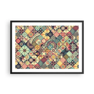 Plakat i sort ramme - Marokkansk stemning - 70x50 cm