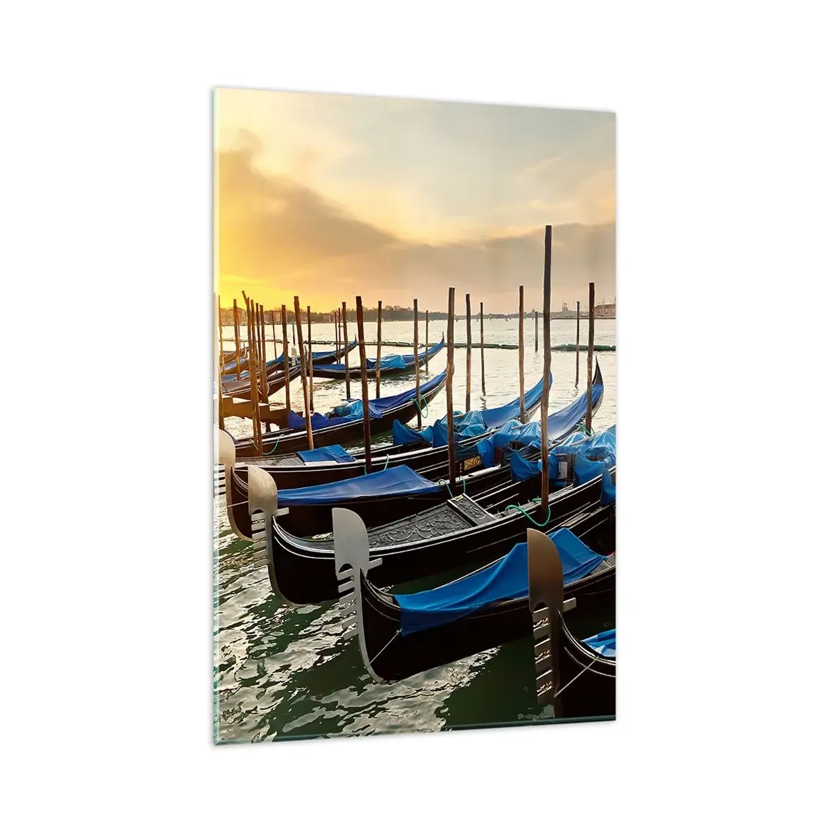 Billede på glas - Før travlheden kommer - 80x120 cm