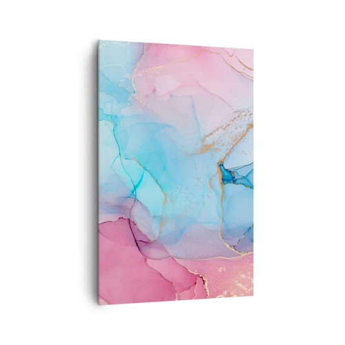 Lærredstryk - Billede på lærred - Møde og gennemtrængning - 80x120 cm