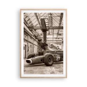 Plakat i ramme af lyst egetræ - Vinderens hvile - 61x91 cm