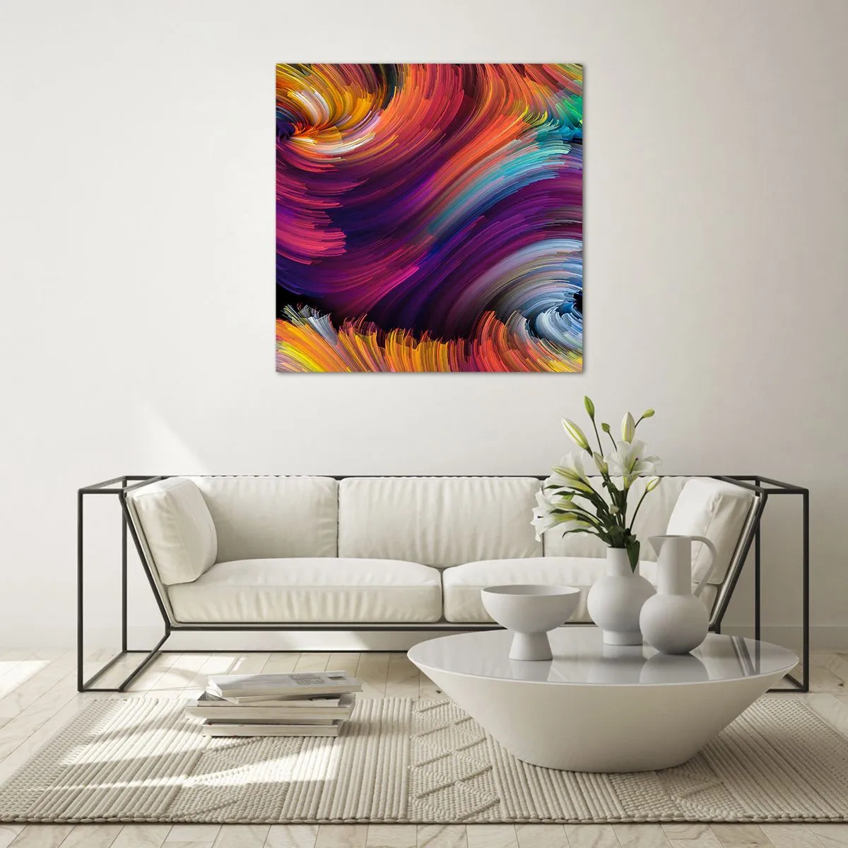 Billede på glas - Begyndelsen på en ny verden - 70x70 cm