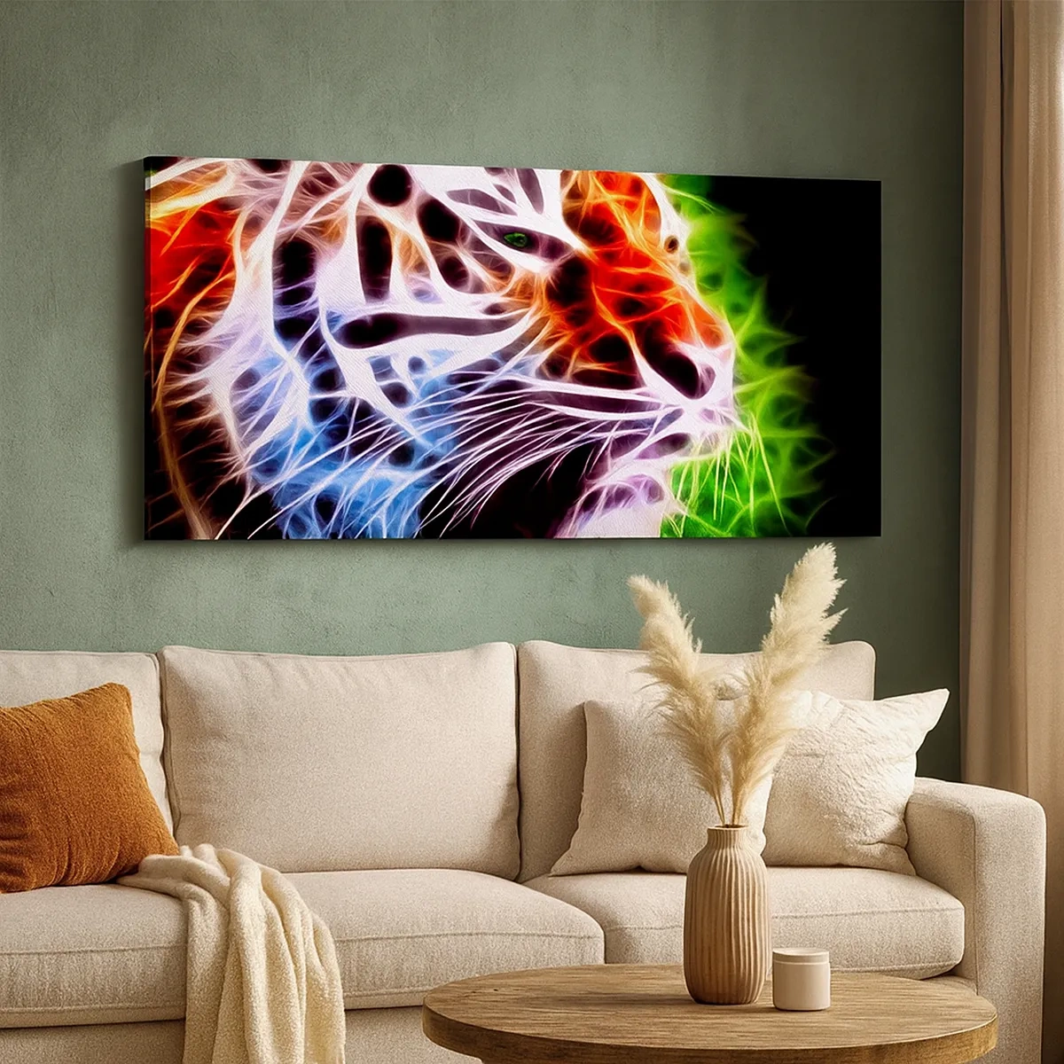 Lærredstryk - Billede på lærred - Farlig aura - 30x30 cm