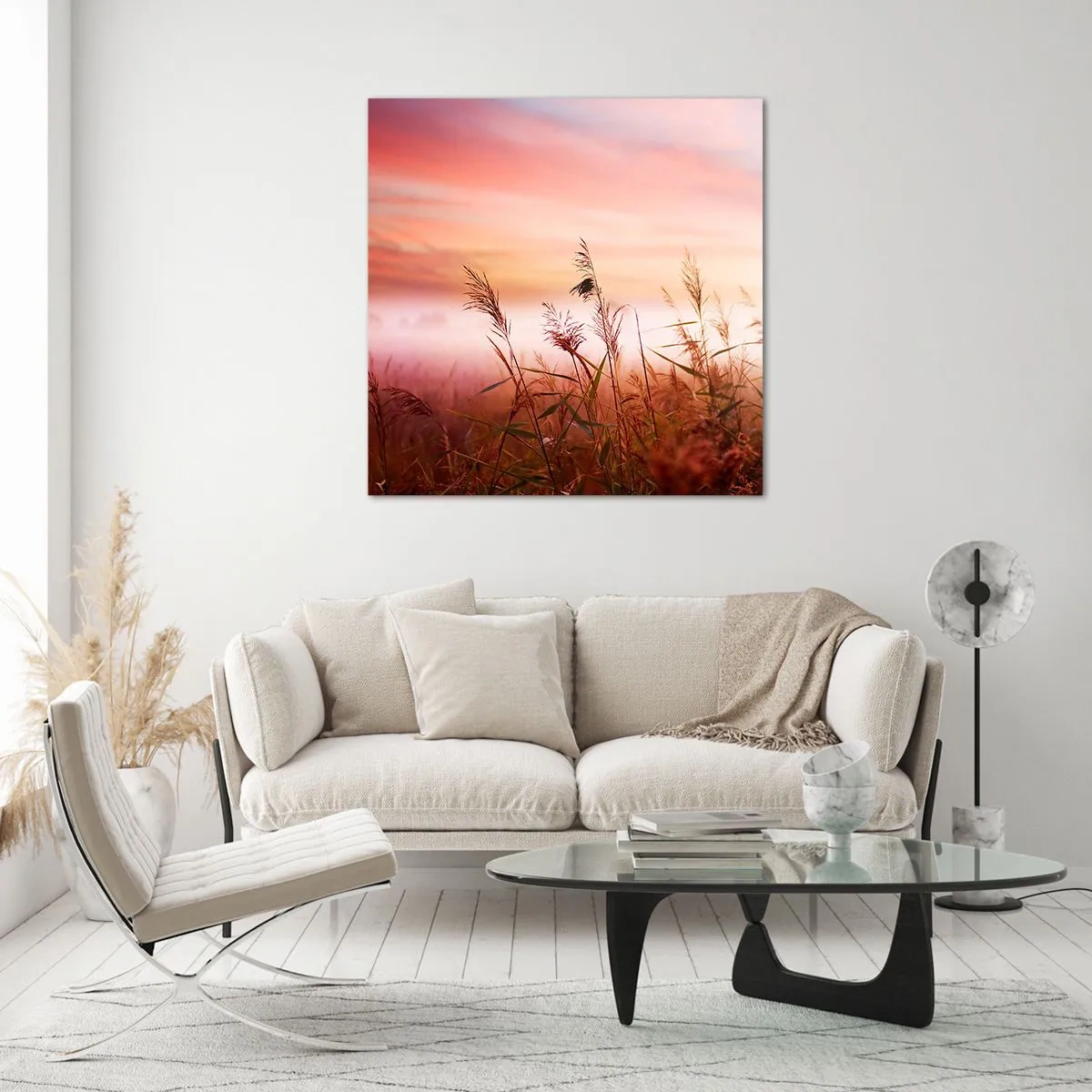 Billede på glas - Drager, blæsere, vind - 60x60 cm