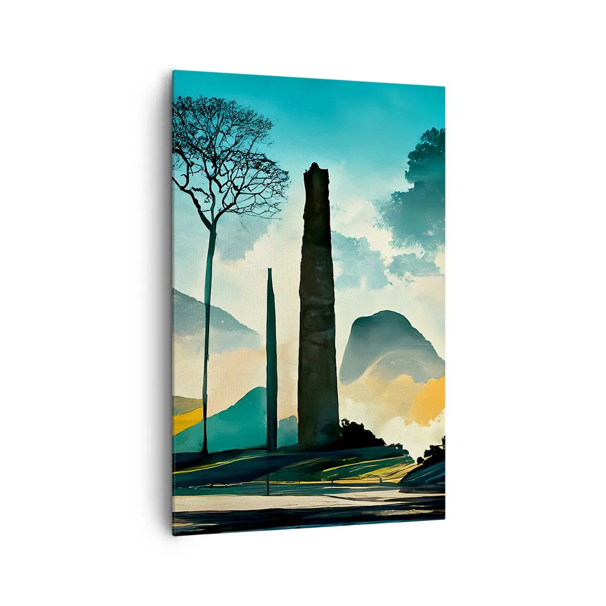 Lærredstryk - Billede på lærred - Stadig højere og højere - 80x120 cm