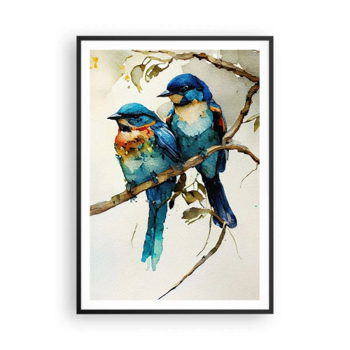 Plakat i sort ramme - Er han fornærmet? - 70x100 cm