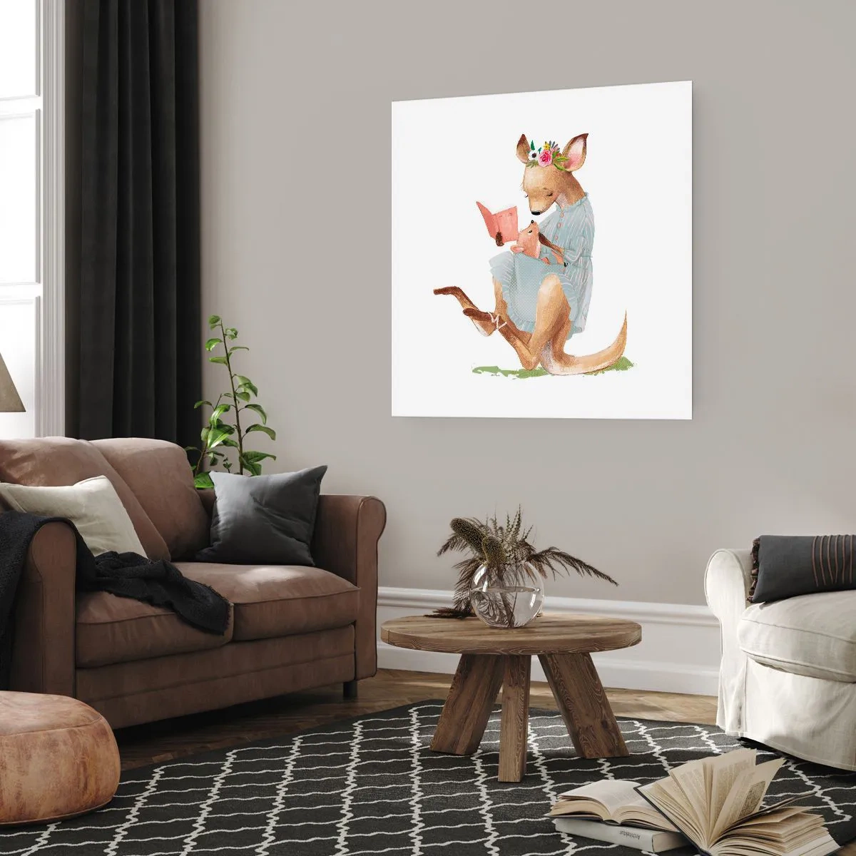 Plakat - Læs for mig, mor - 60x60 cm