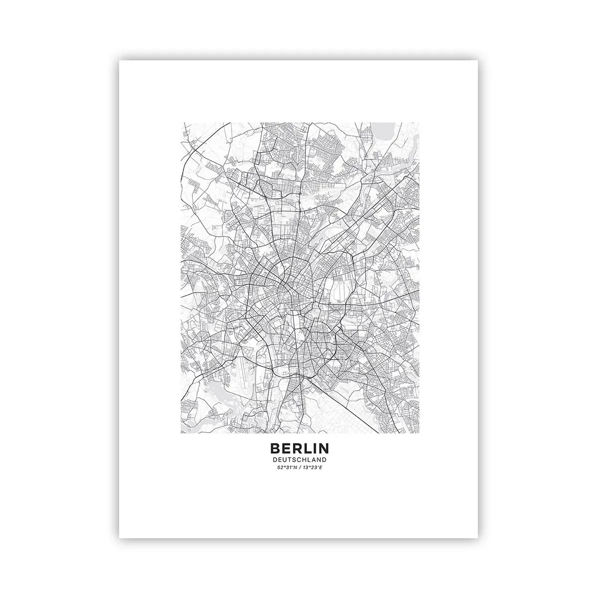Plakat - Berlins blomst - 30x40 cm