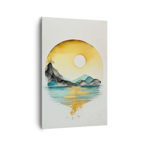 Lærredstryk - Billede på lærred - I en cirkel af skønhed - 80x120 cm