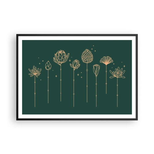 Plakat i sort ramme - Familien ZIÓŁkowski - 100x70 cm