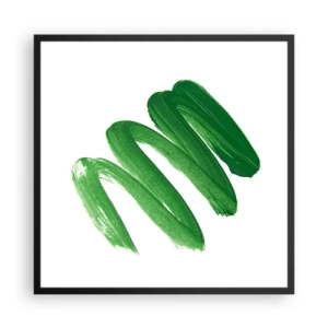 Plakat i sort ramme - En grøn vittighed - 60x60 cm