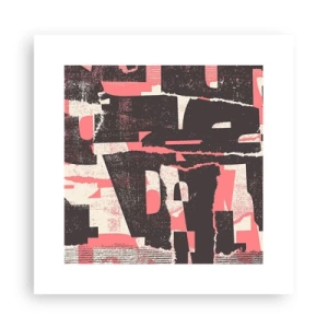 Plakat - Al trængsel og travlhed - 30x30 cm