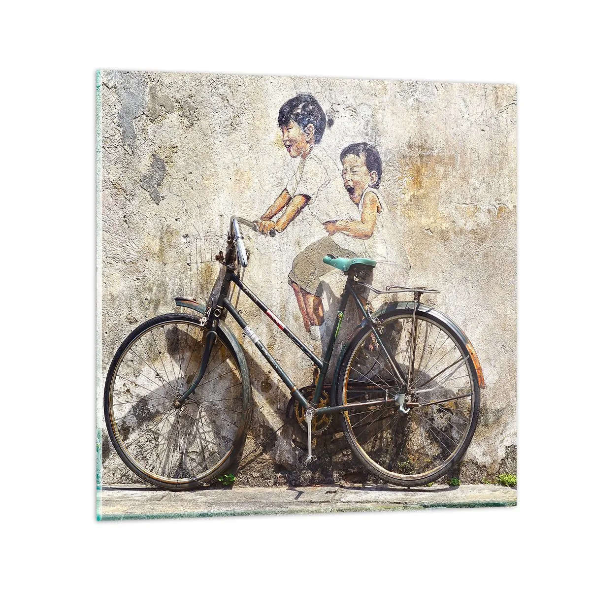 Billede på glas - Sandt eller falsk? - 30x30 cm