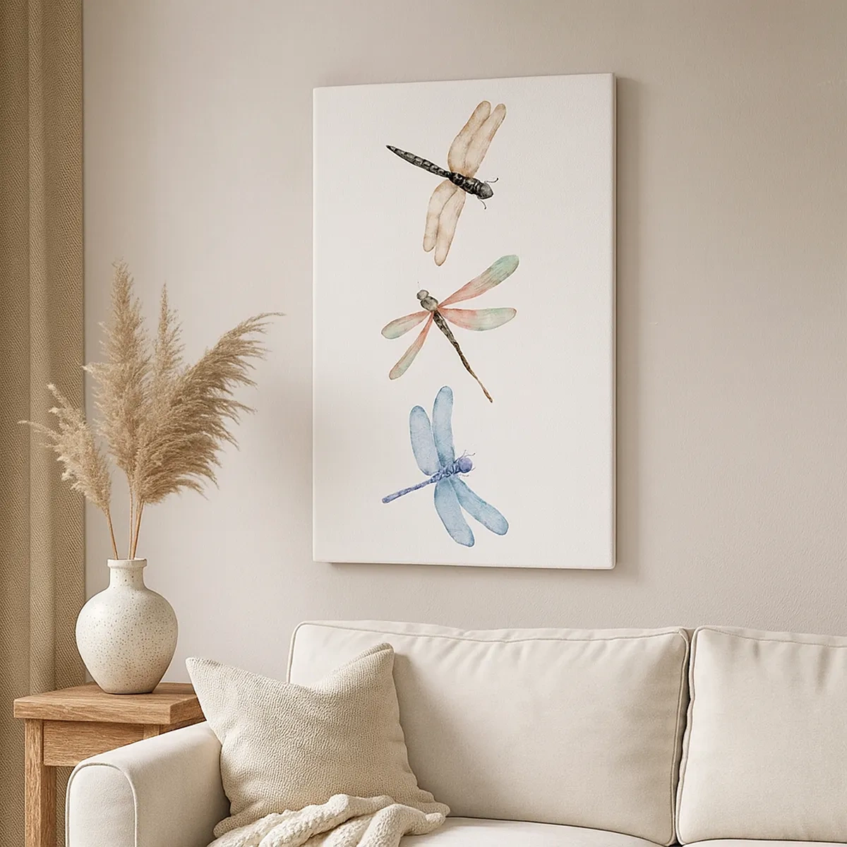 Lærredstryk - Billede på lærred - Vægtløse guldsmede - 50x70 cm