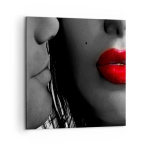 Lærredstryk - Billede på lærred - Ansigt til ansigt  - 50x50 cm