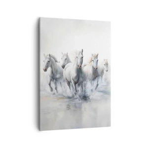 Lærredstryk - Billede på lærred - Hvid magi - 50x70 cm