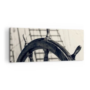 Lærredstryk - Billede på lærred - Historier om havet - 100x40 cm