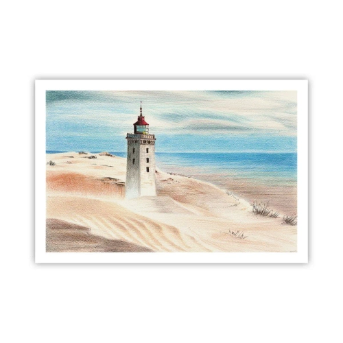 Plakat - Altid med blikket rettet mod havet - 91x61 cm