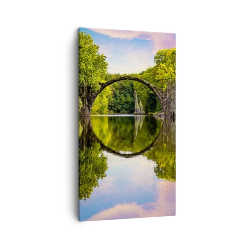 Lærredstryk - Billede på lærred - På mødet mellem to verdener - 45x80 cm