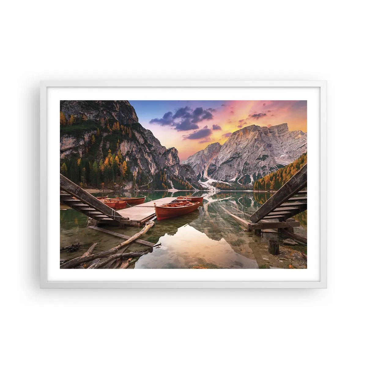 Plakat i hvid ramme - Dagens løfte - 70x50 cm