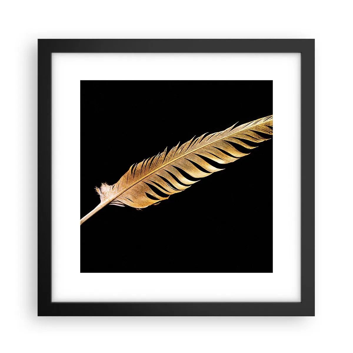 Plakat i sort ramme - Det er ikke nogen ringe præstation, at den... - 30x30 cm