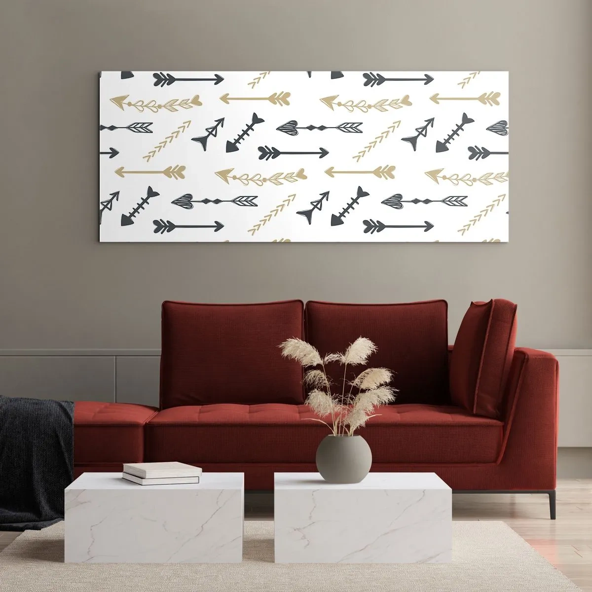 Billede på glas - Skyttens drøm - 90x30 cm