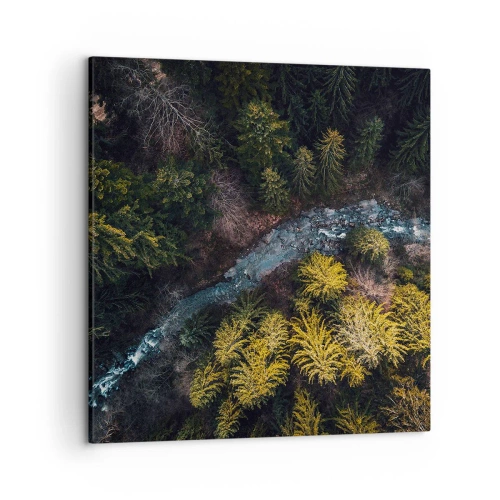 Lærredstryk - Billede på lærred - Hurtigt, stadig hurtigere - 50x50 cm