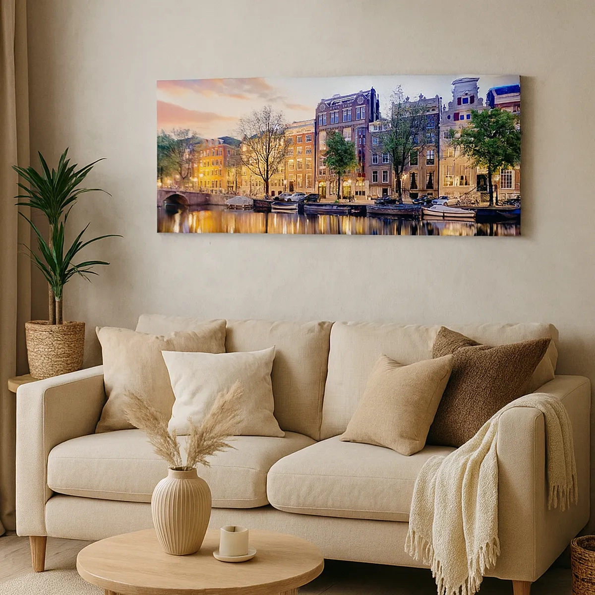 Lærredstryk - Billede på lærred - Tilbageholdende og rolig hollandsk skønhed - 30x30 cm