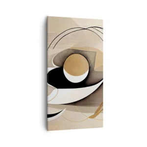 Lærredstryk - Billede på lærred - Komposition: essensen af ting - 55x100 cm