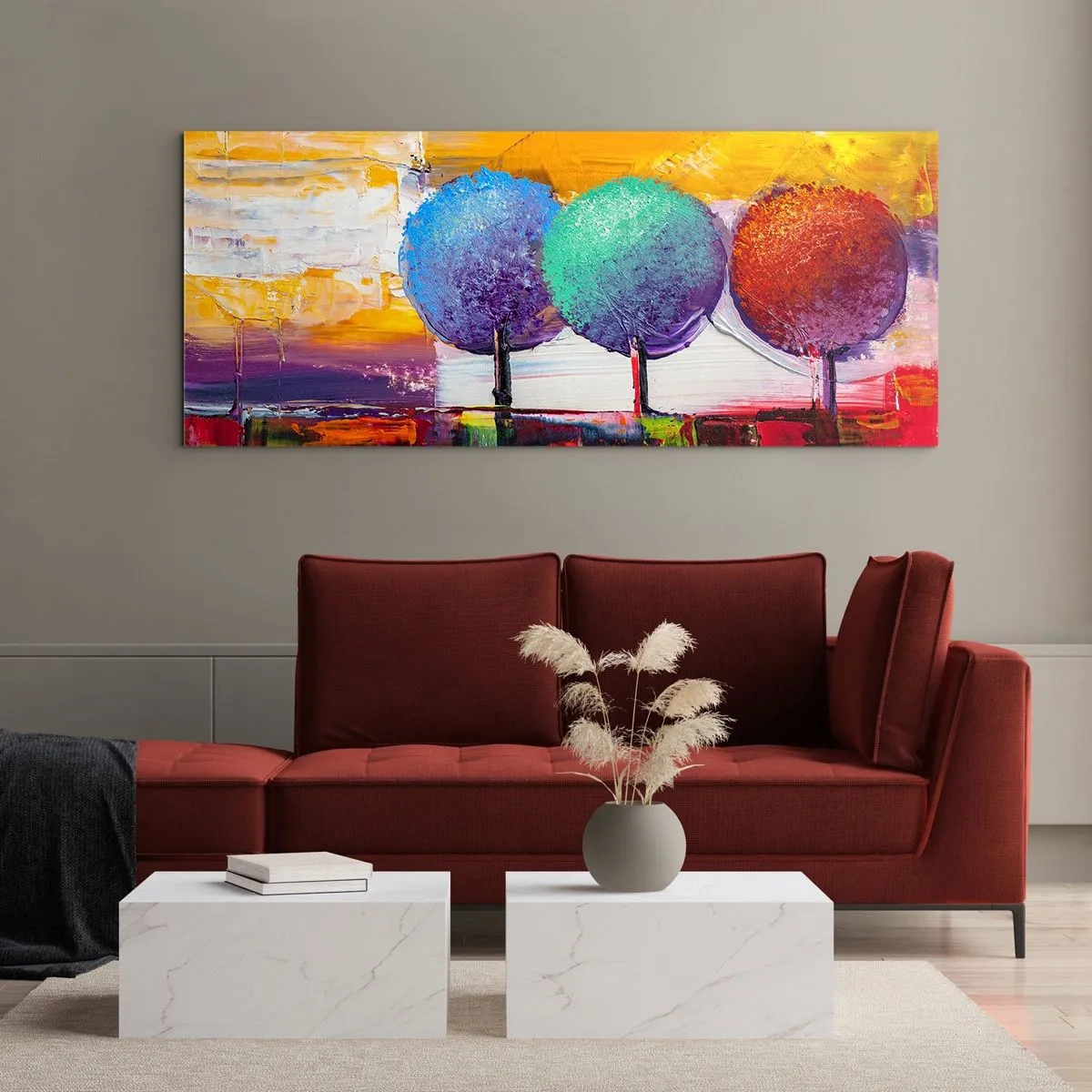 Billede på glas - Tredje gang er lykkens gang - 120x50 cm