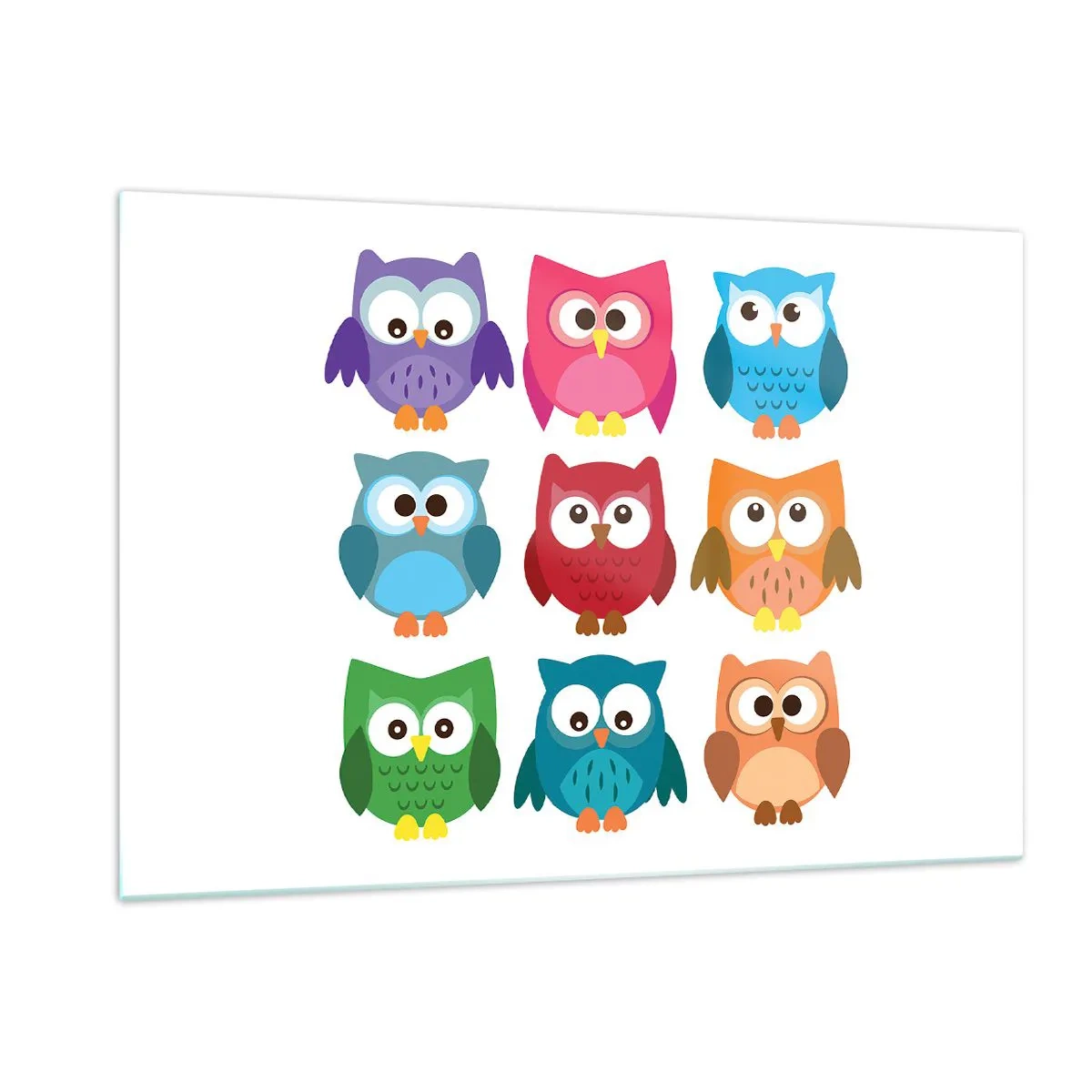 Billede på glas - Forskelle kan være morsomme - 120x80 cm