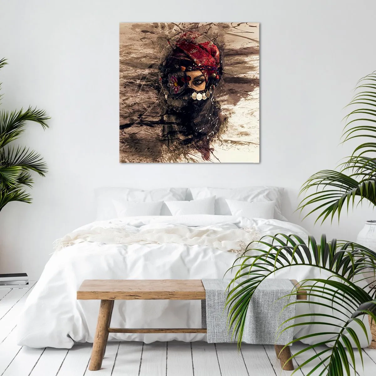 Lærredstryk - Billede på lærred - Foruroligende for at sige det mildt - 40x40 cm