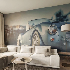 Fototapet Standard Eco - Fordi stil betyder noget - Bil, Cabriolet, Rejse - 500x350 cm