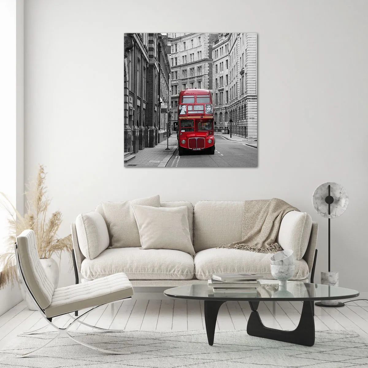 Billede på glas - Hverdagen behøver ikke at være grå - 40x40 cm