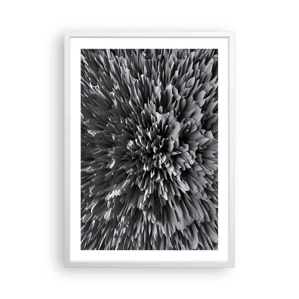 Plakat i hvid ramme - Det kan ikke blive skarpere end dette - 50x70 cm